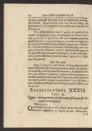 Exercitatione XXXVI.