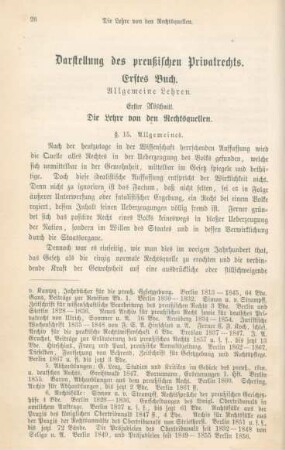 Erster Abschnitt. Die Lehre von den Rechtsquellen