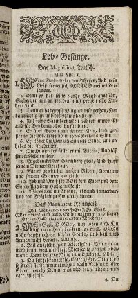Lob-Gesänge.