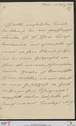 Brief von Joseph von Hammer-Purgstall an Friedrich Creuzer