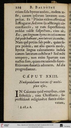 Caput XXIII.: Nudepedalium varius & multiplexs usus