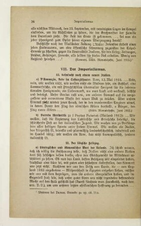 VII. Der Imperialismus