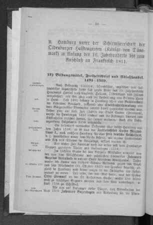 12) Bildungsmittel, Freheitsbrief und Ablaßhandel. 1491-1519.