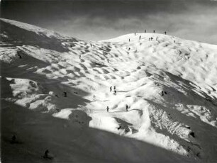 Skigebiet am Maschgenkamm in der Schweiz bei Flums