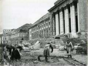 Abriss der Reichskanzlei in der Wilhelmstraße