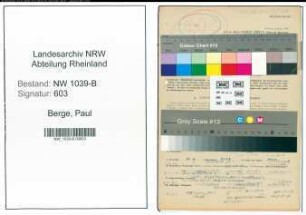 Entnazifizierung Paul Berge , geb. 24.11.1905 (Lehrer)