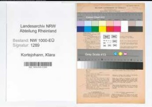Entnazifizierung Klara Kortejohann, geb. 18.09.1895 (Lehrerin)