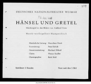 Hänsel und Gretel