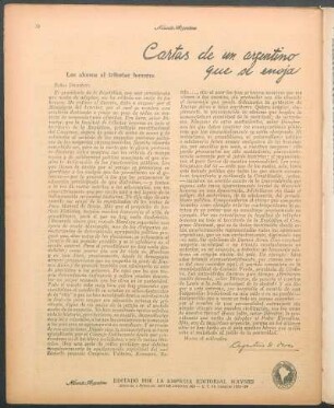 Cartas de un argentino que se enoja : Los abusos al tributar honores