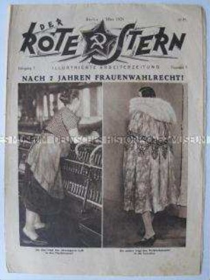 Proletarische Halbmonatszeitschrift "Der Rote Stern" u.a. zum internationalen Frauentag
