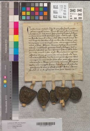 Derselbe verkauft dem Kloster Marienfeld obige Güter, gelegen im Kirchspiel Harsewinkel.