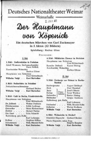 Der Hauptmann von Köpenick