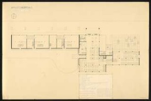 Appartementhaus: Grundriss Erdgeschoss 1:100