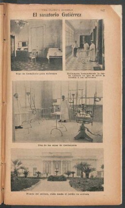 El sanatorio Gutiérrez - [Ilustración] : Una clinica modelo