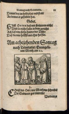 Am achtzehenden Sontag nach Trinitatis ...