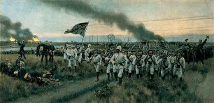 "The Germans to the front"