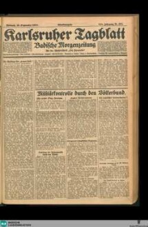 Karlsruher Tagblatt, Abendausgabe