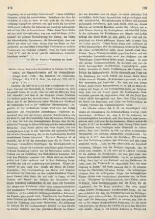 179-181 [Rezension] Mentz, Georg, Deutsche Geschichte im Zeitalter der Reformation, der Gegenreformation und des Dreißigjährigen Krieges 1493 - 1648