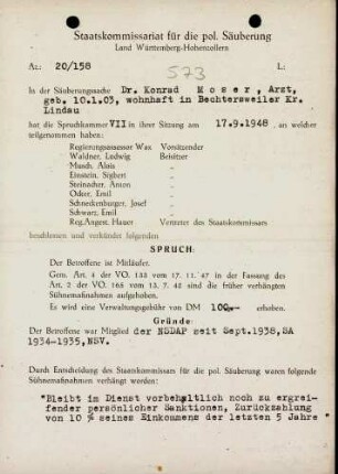 Moser, Konrad, Dr.