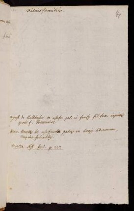 41r-58b, Filius familias...