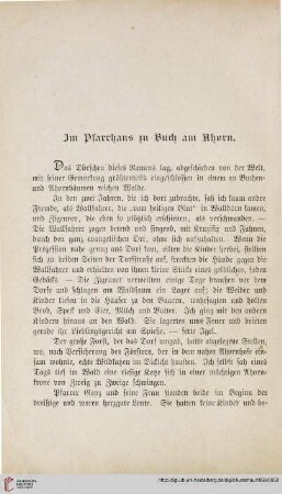 Im Pfarrhaus zu Buch am Ahorn