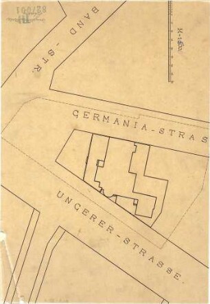 Fischer, Theodor; München - Schwabing; Prot. Kirche Schwabing (Erlöserkirche) - Lageplan