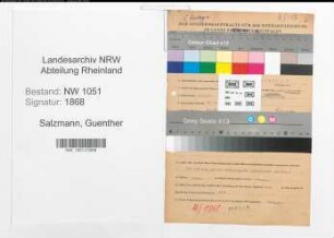 Entnazifizierung Guenther Salzmann , geb. 05.09.1900 (Beamter)