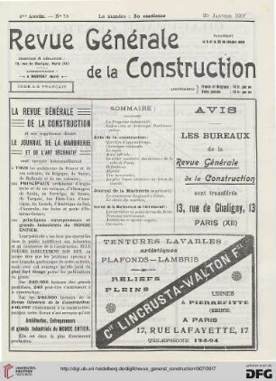 No. 78 (20 Janvier 1907)