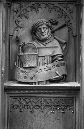 Gestühl, Reliefs, Amos und Jonas