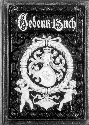 Buchdeckel, Vorderseite außen : Traditionsbuch des Dresdner Lehrergesangsvereins [1891-1993]. Buchdeckel, Vorderseite. Dresden: SLUB Mscr.Dresd.App.2574