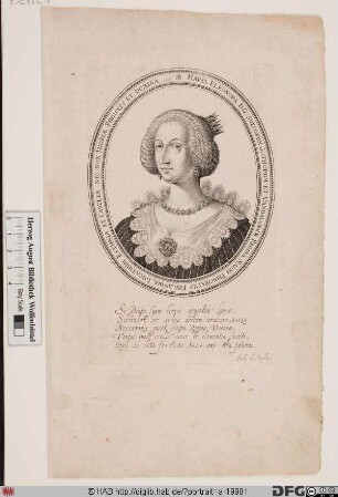 Bildnis Maria Eleonora, Königin von Schweden, geb. Markgräfin von Brandenburg