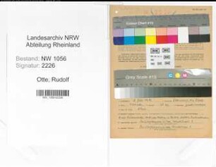 Entnazifizierung Rudolf Otte , geb. 09.07.1906 (Polizist)