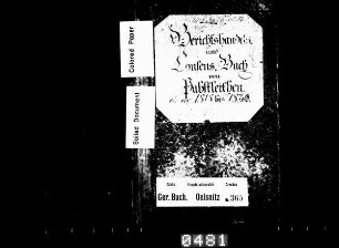 Gerichtshandelsbuch für beide Anteile