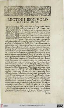 Lectori benevolo