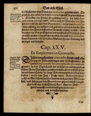 Cap. XXV. De Emphyteutico Contractu.