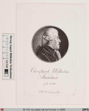 Bildnis Christoph Wilhelm Staudner