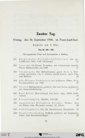 Zweiter Tag (Nr. 281-580)