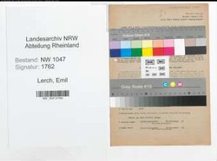 Entnazifizierung Emil Lerch , geb. 28.09.1909 (Angestellter)