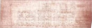 Neureuther, Gottfried von; Ludwigshafen; Direktionsgebäude der pfälzischen Eisenbahn - Hauptbau (Grundriss Keller)