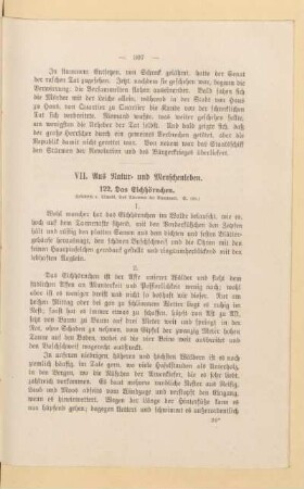 VII. Aus Natur- und Menschenleben