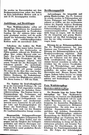 Deutsche Liga der freien Wohlfahrtspflege [Freie Wohlfahrtspflege und Betriebswohlfahrtspflege]