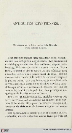 Antiquités égyptiennes