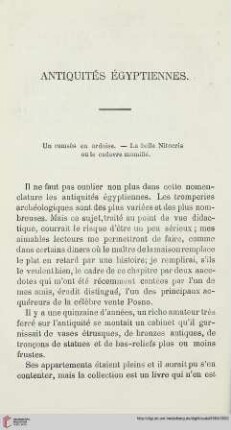 Antiquités égyptiennes