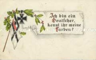 Patriotische Postkarte