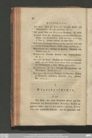 I. Staatsgeschichte.
