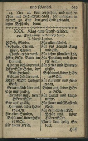 XXX. Klag- und Trost-Lieder