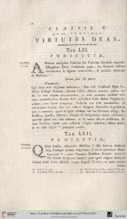 Classis V, quae continet Virtutes Deas