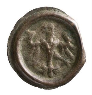 Münze, Hohlpfennig, Anfang 14.Jh.