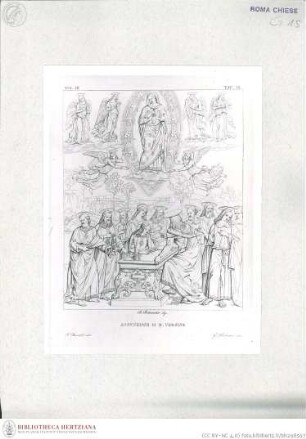 Die Fresken der Cappella di Sant'Agostino/ Cappella della Madonna dell'Orto in Santa Maria del Popolo, Himmelfahrt Mariens (Taf. IL)
