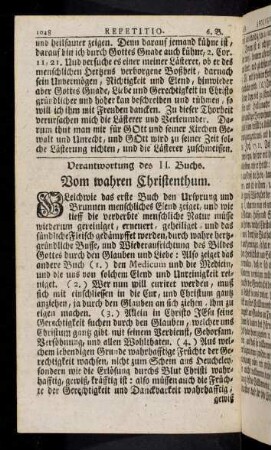 1048-1057, Verantwortung des II. Buchs. Vom wahren Christenthum.